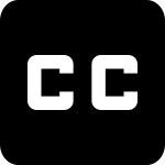 Closed Captioning SVG Icon